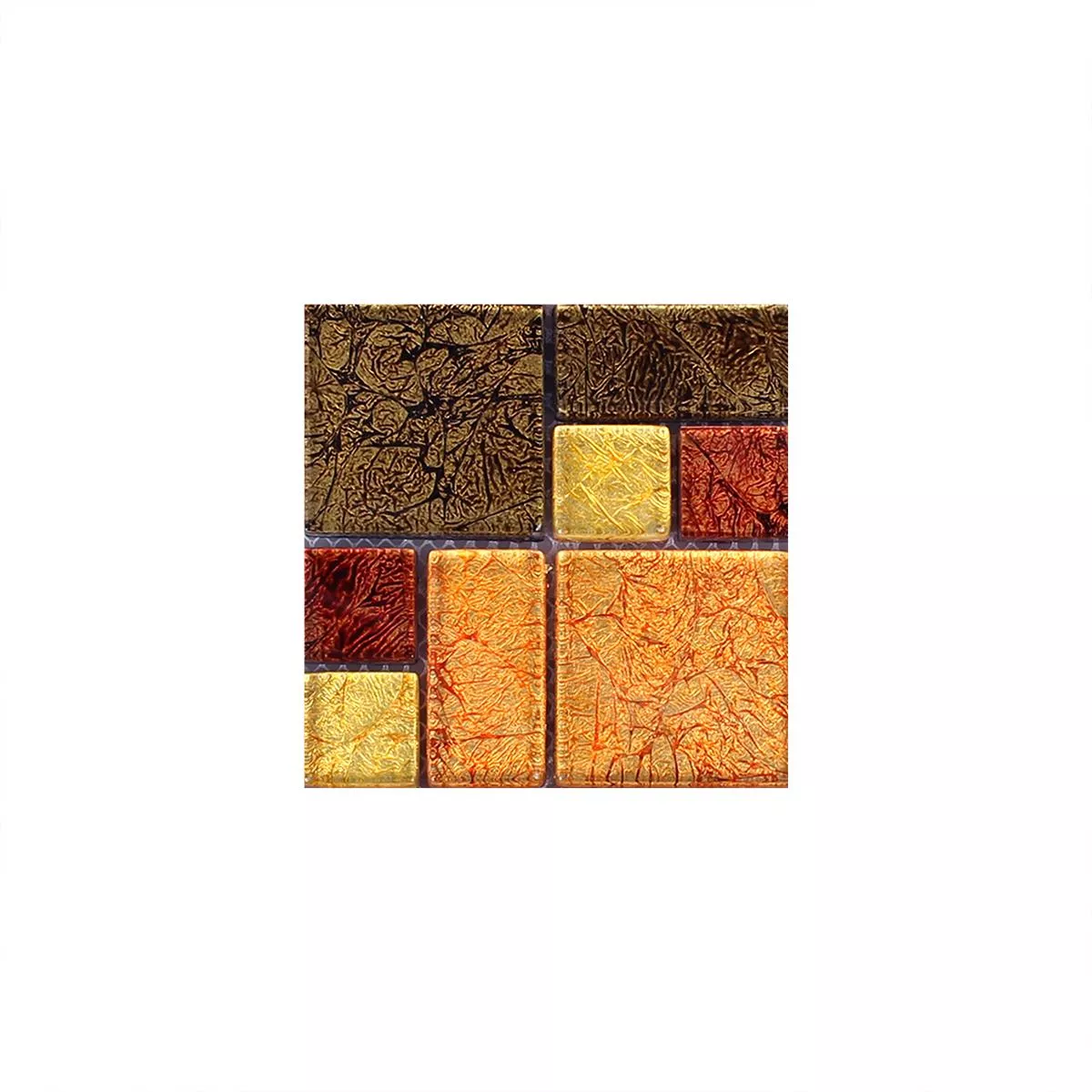 Uzorak Stakleni Mozaik Pločice Curlew Žuta Narančasta ix
