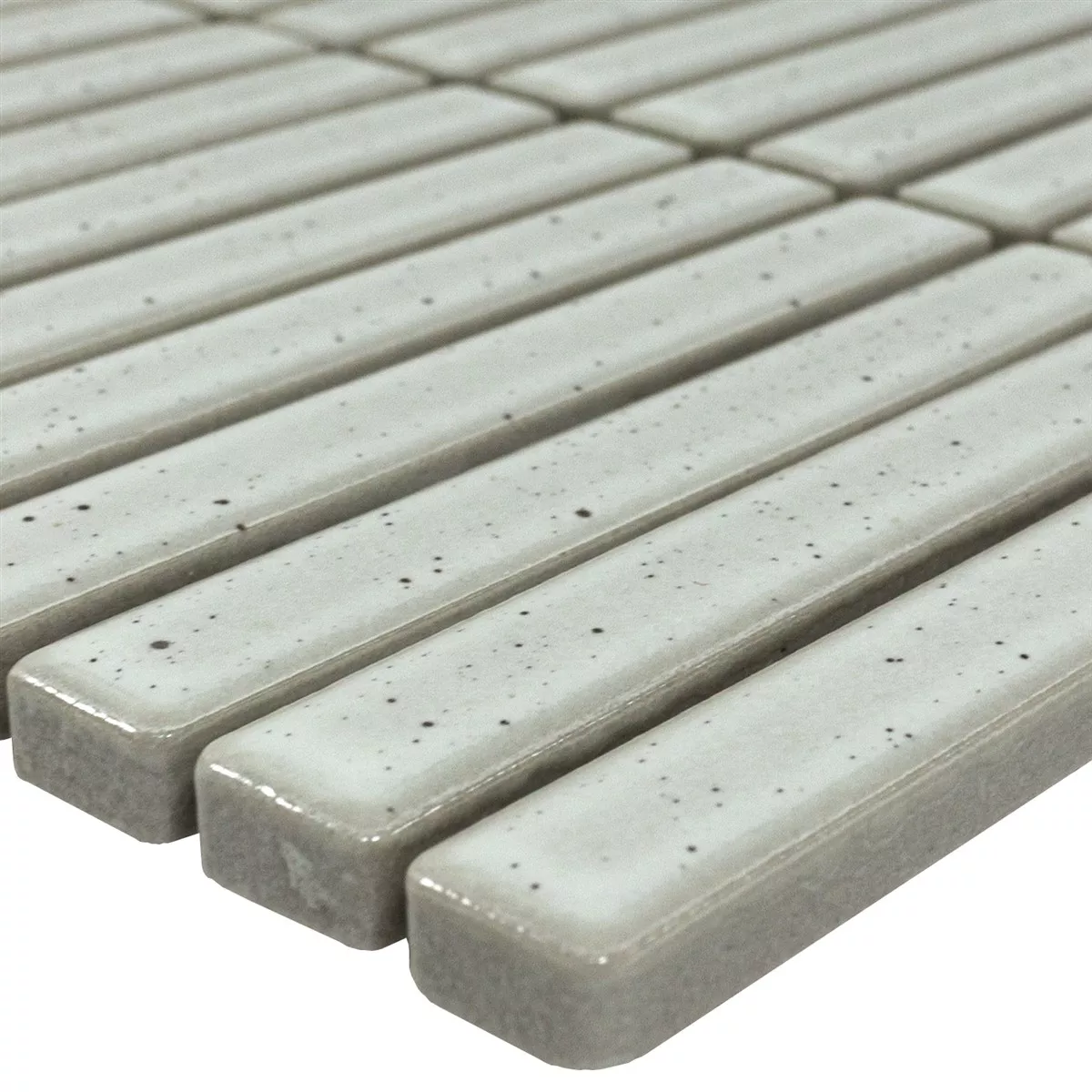 Mozaik Pločice Wallachia Stari Bijeli Sjajne 12x92x8 mm