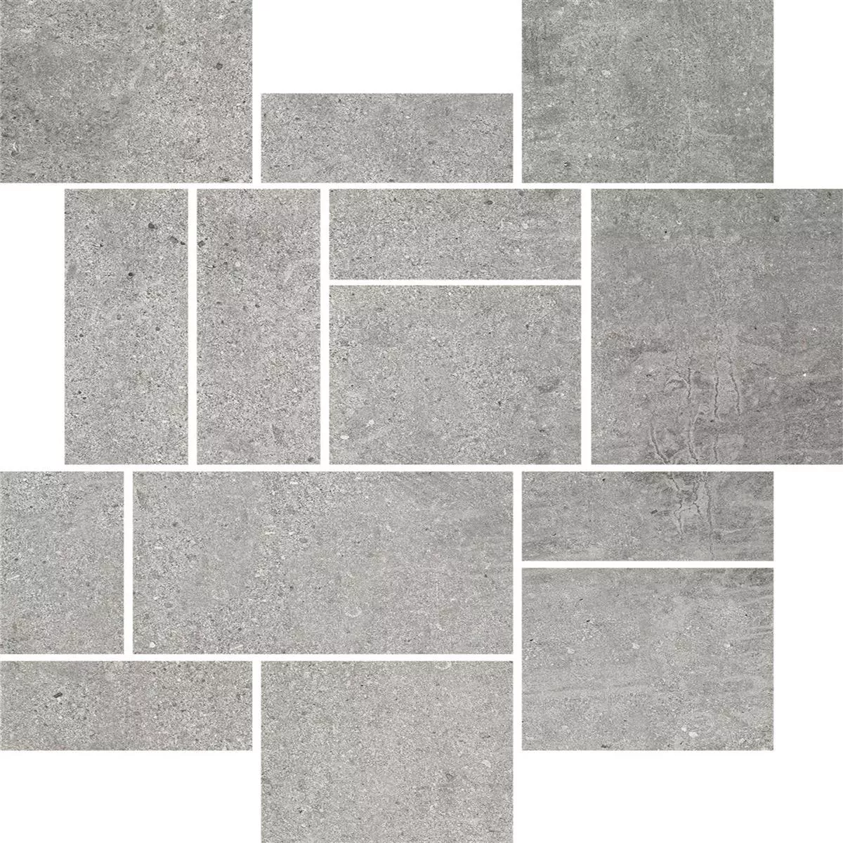 Mozaik Pločice Freeland Imitacija Kamen R10/B Siva Zidanje