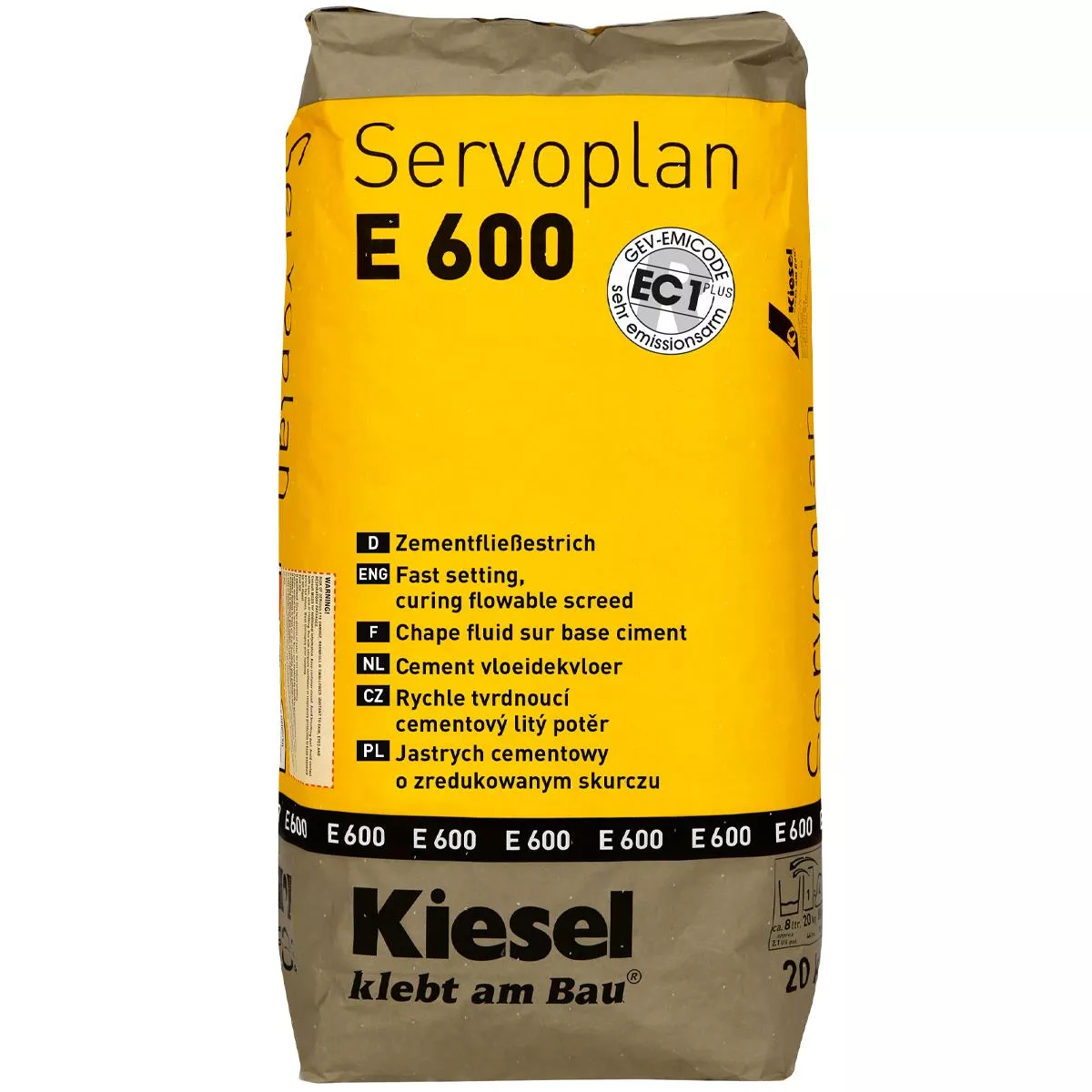 Cementni tekući estrih Kiesel Servoplan E 600 20 kg