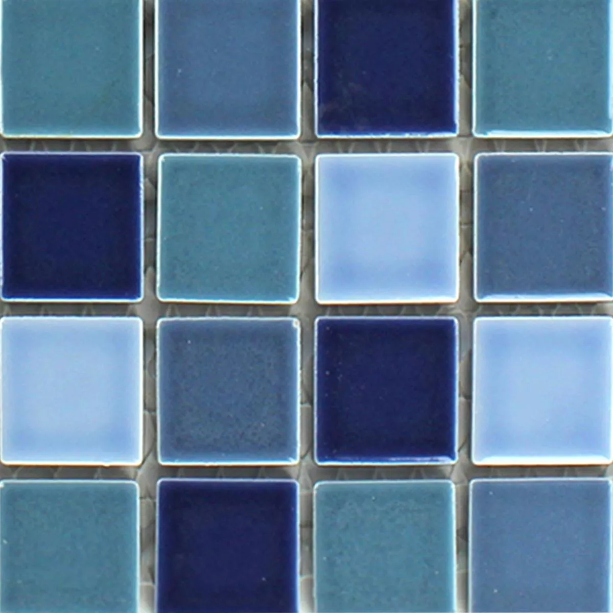 Uzorak Mozaik Pločice Keramika Bodaway Plava Mix Sjajne