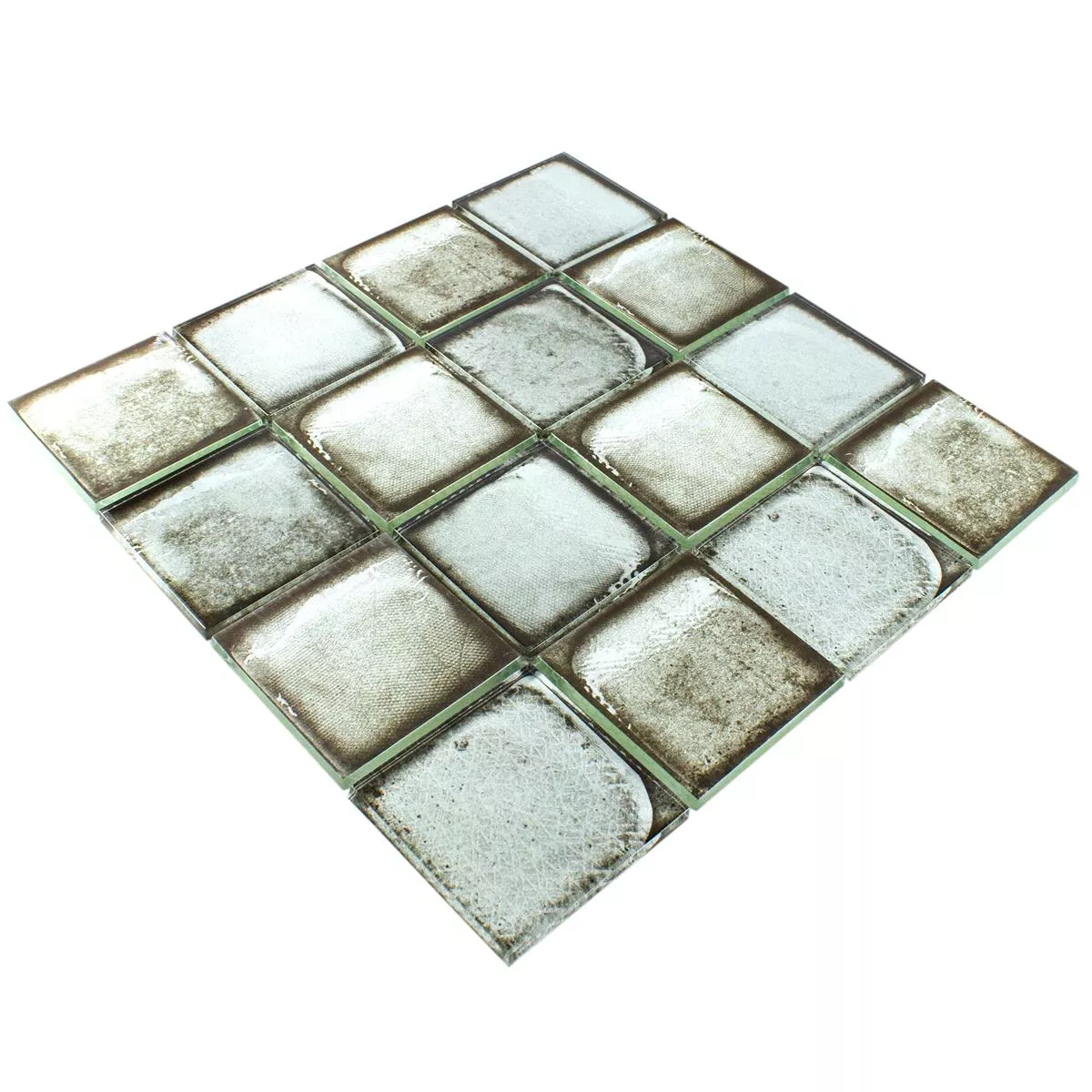 Stakleni Mozaik Pločice Imitacija Cementa Granada Siva