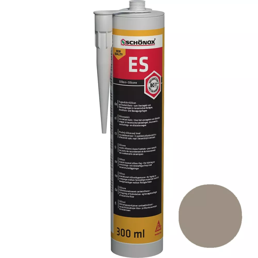 Schönox ES Sivo Brtveni Silikon Za Pijesak U Sivoj Boji (300 Ml) Schönox ES Sivo Brtveni Silikon Za Pijesak U Sivoj Boji (300 Ml)