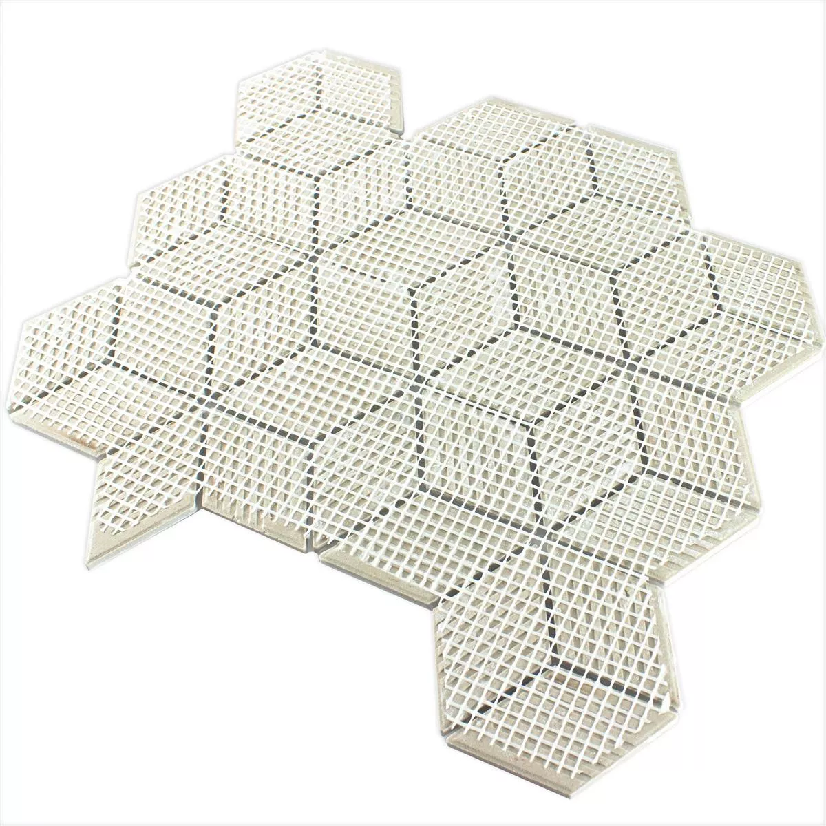 Uzorak Keramika Mozaik Pločice Cavalier 3D Kocka Mat Crna
