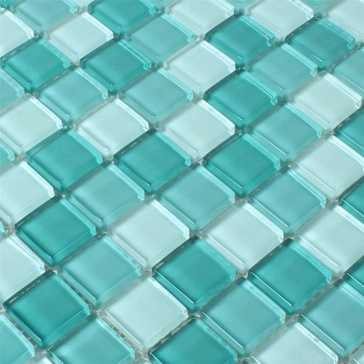 Stakleni Mozaik Pločice Zelena Mix 25x25x8mm