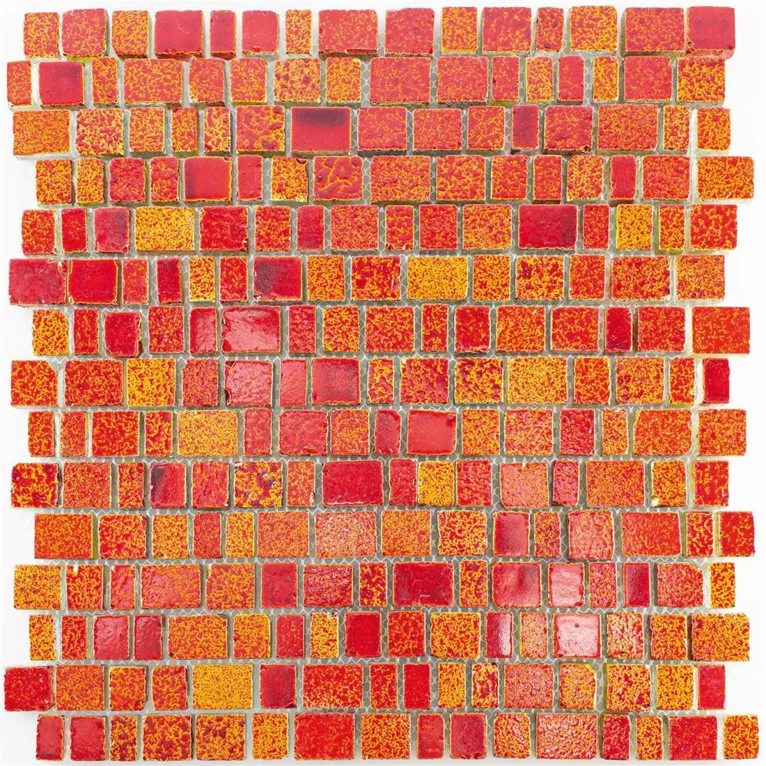 Staklo Mozaik Pločice Economy Crvena Žuta