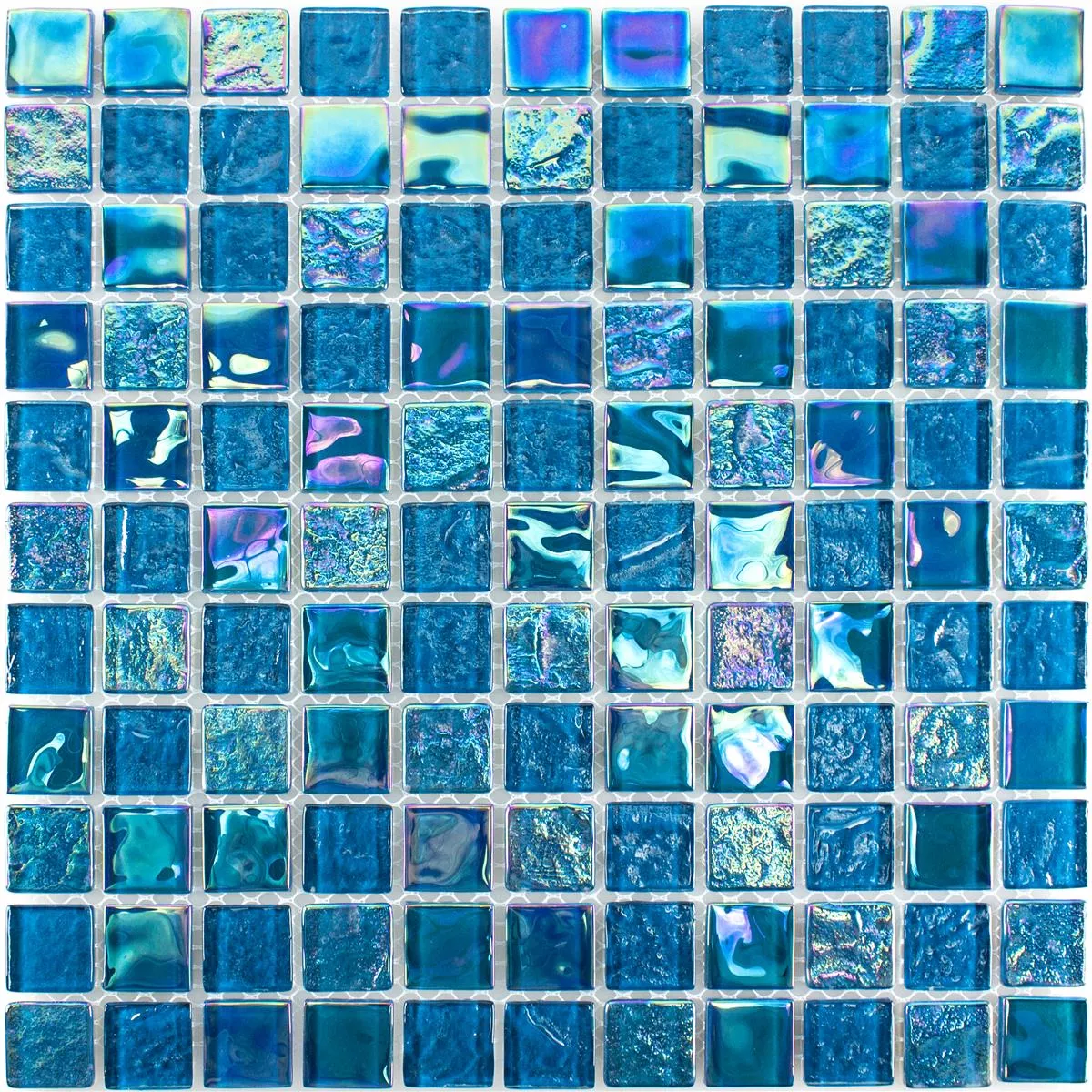 Stakleni Mozaik Pločice Efekt Sedefa Carlos Plava 23