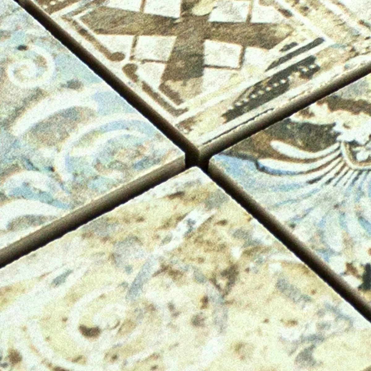 Uzorak Keramički Mozaik Pločice Bellona Efekt Svjetlo Šarena