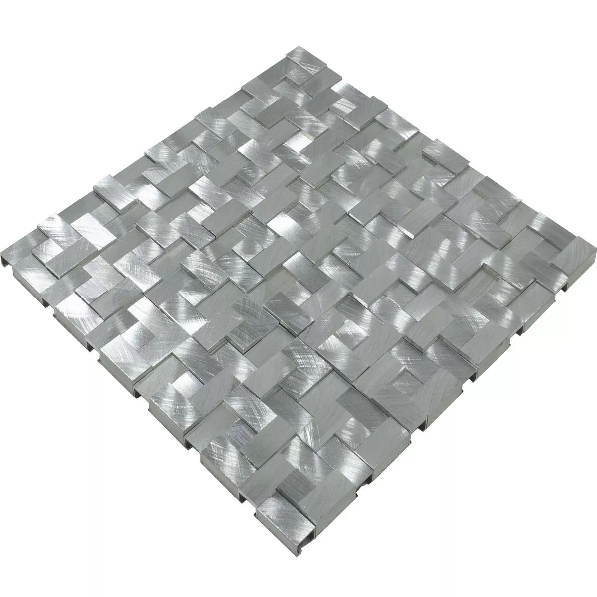 Aluminij Metal Mozaik Pločice Quantum Srebrna