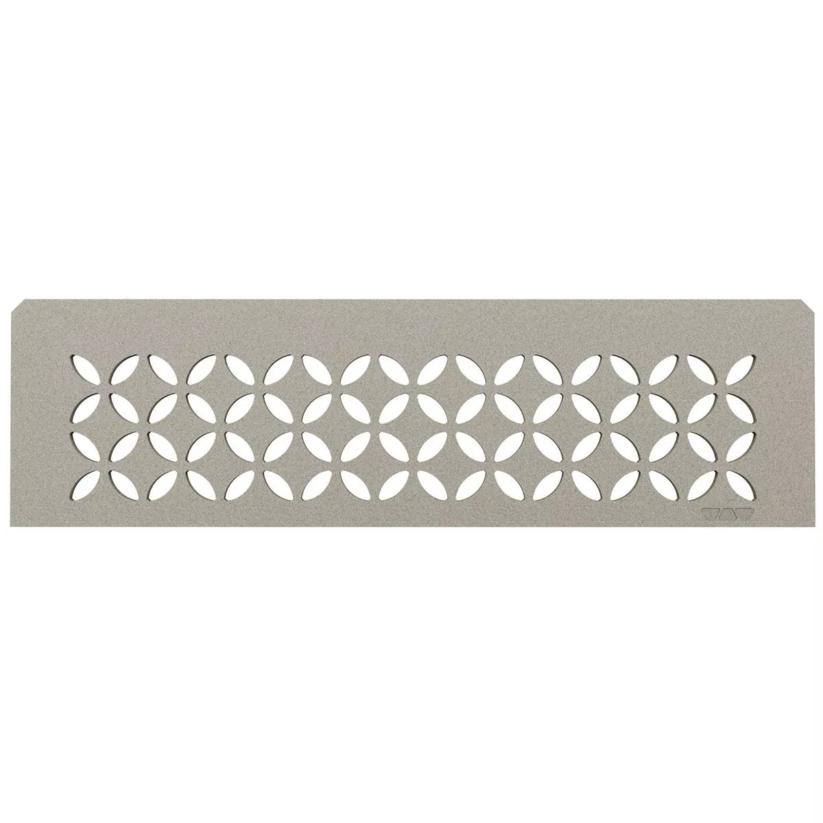 Zidna polica Schlüter pravokutna 30x8,7 cm cvjetno siva