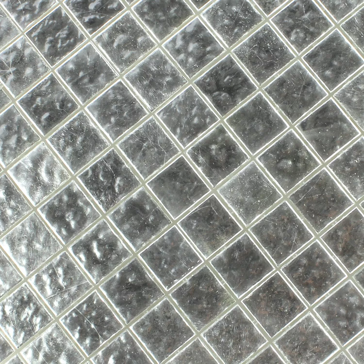 Mozaik Pločice Trend-Vi Staklo Bijela Zlatna 24 Karat Valovit 2x2cm