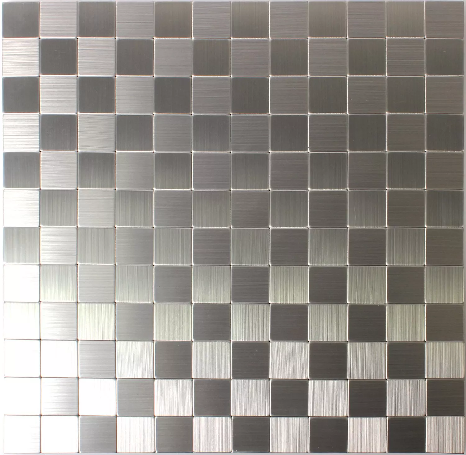 Mozaik Pločice Metal Samoljepljiv Mikros Srebrna Kvadrat 25