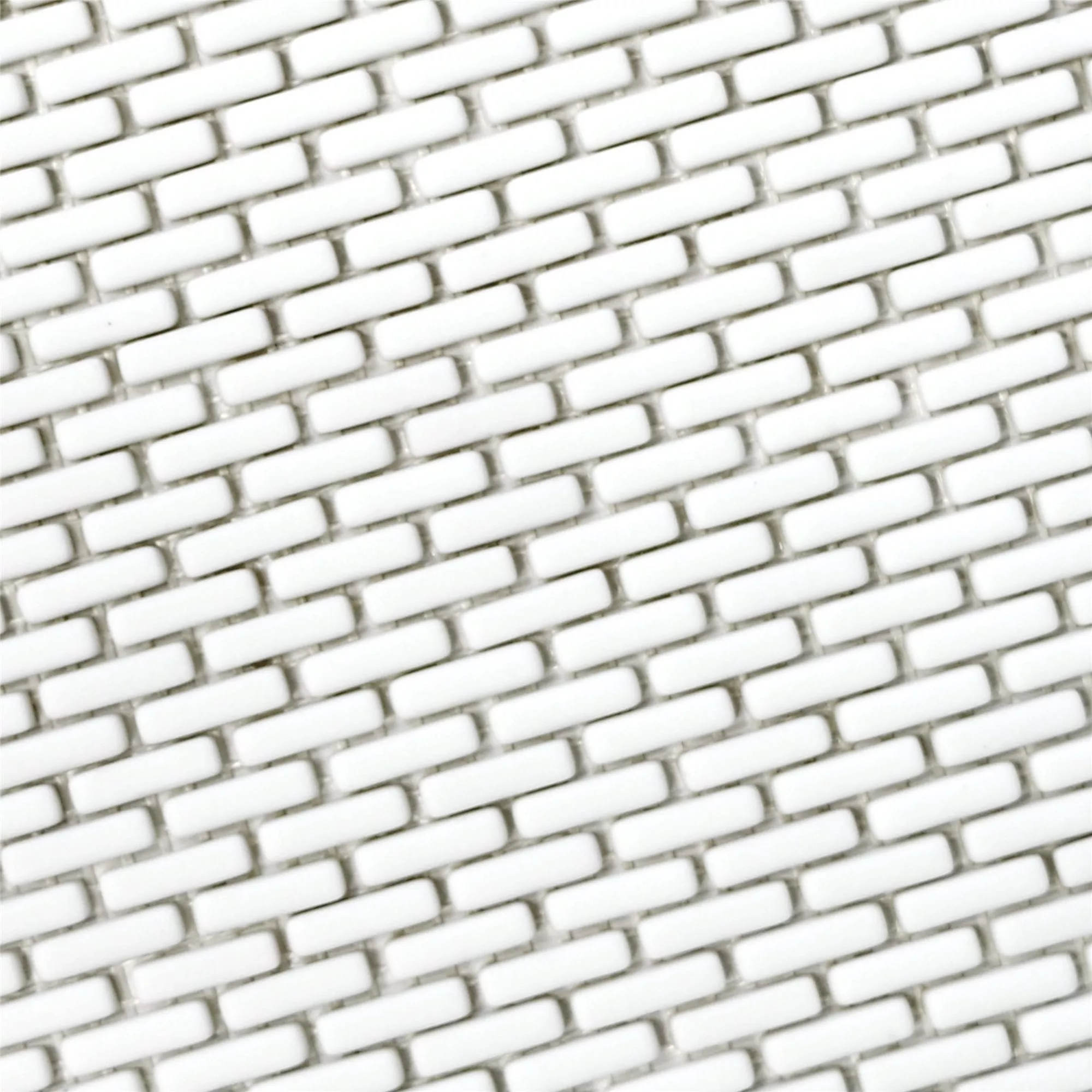 Uzorak Stakleni Mozaik Pločice Kassandra Bijela Brick Mat