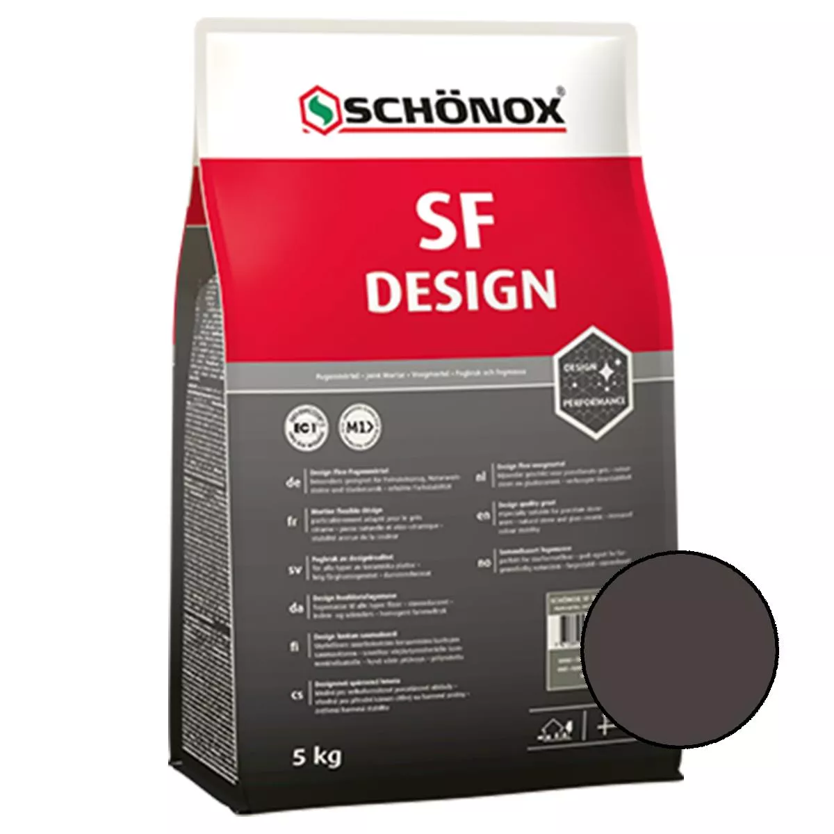 Fug masa Schönox SF Design antracit 5 kg