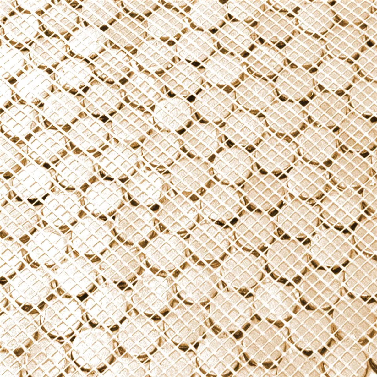 Metal Bakar Mozaik Pločice Copperfield Okrugli