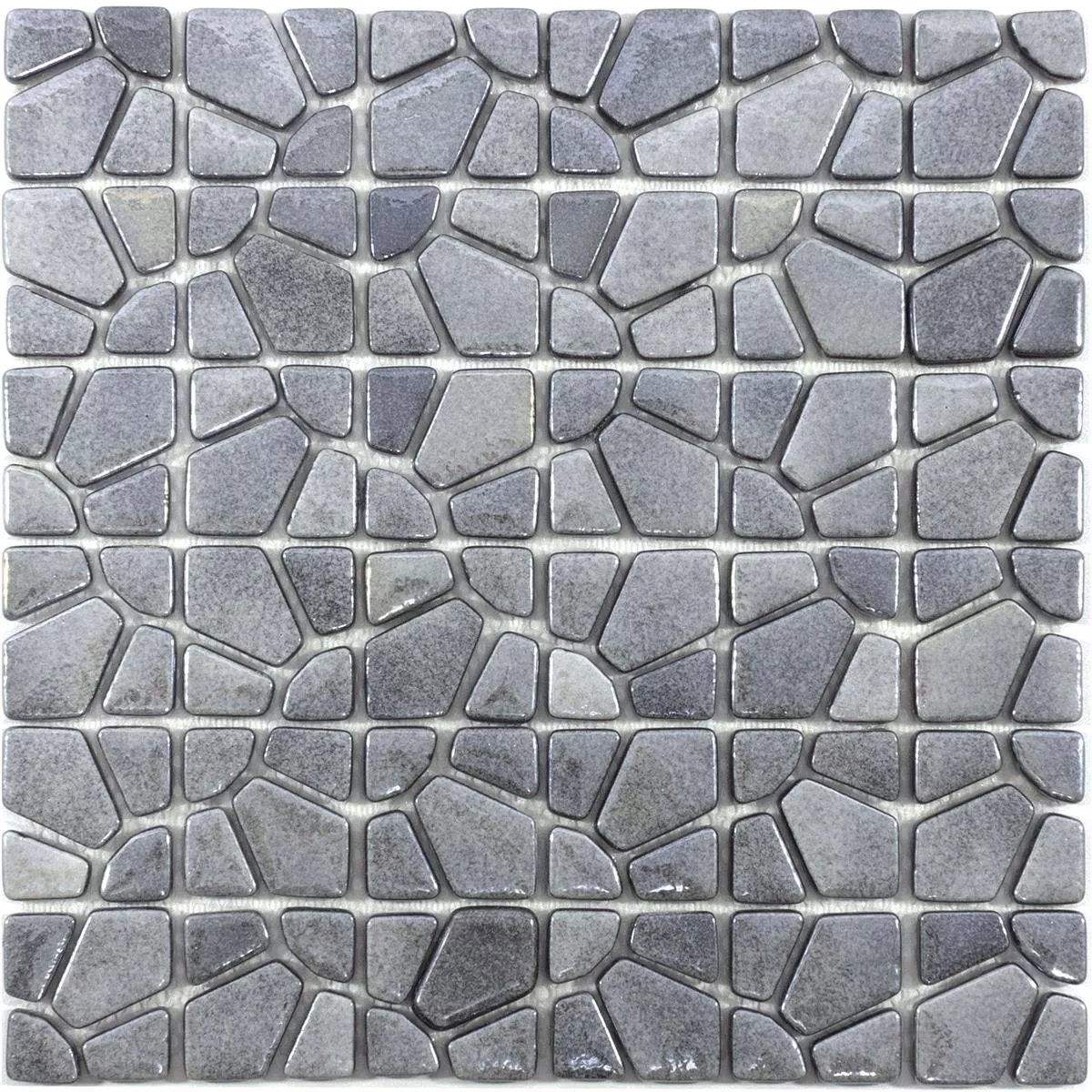 Stakleni Mozaik Pločice Amora Siva