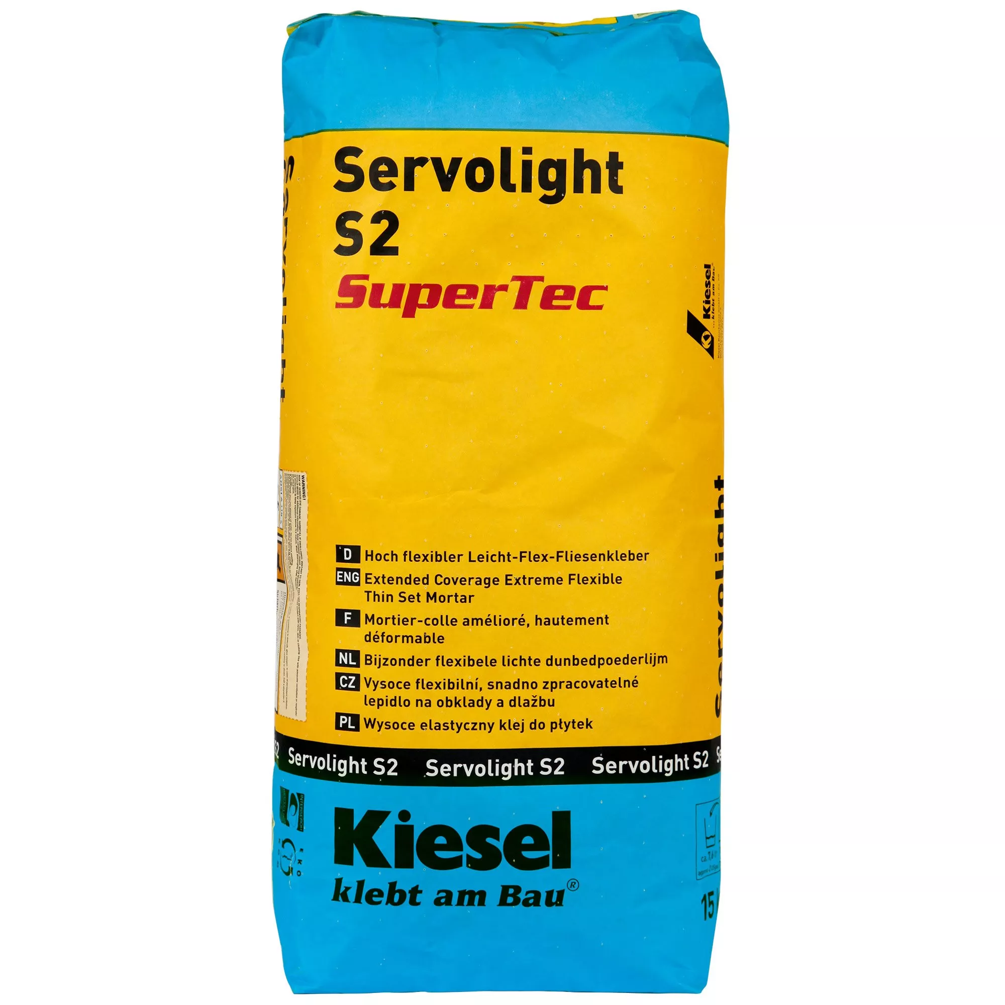 Kiesel Servolight S2 SuperTec - Vrlo Fleksibilno Light-flex Ljepilo Za Pločice (15 Kg)