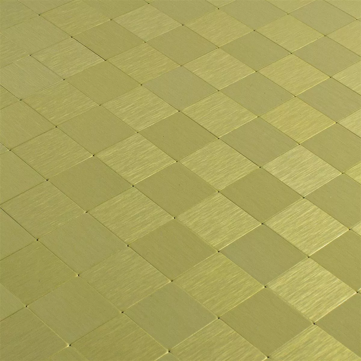Mozaik Pločice Metal Samoljepljiv Vryburg Zlatna Kvadrat 23