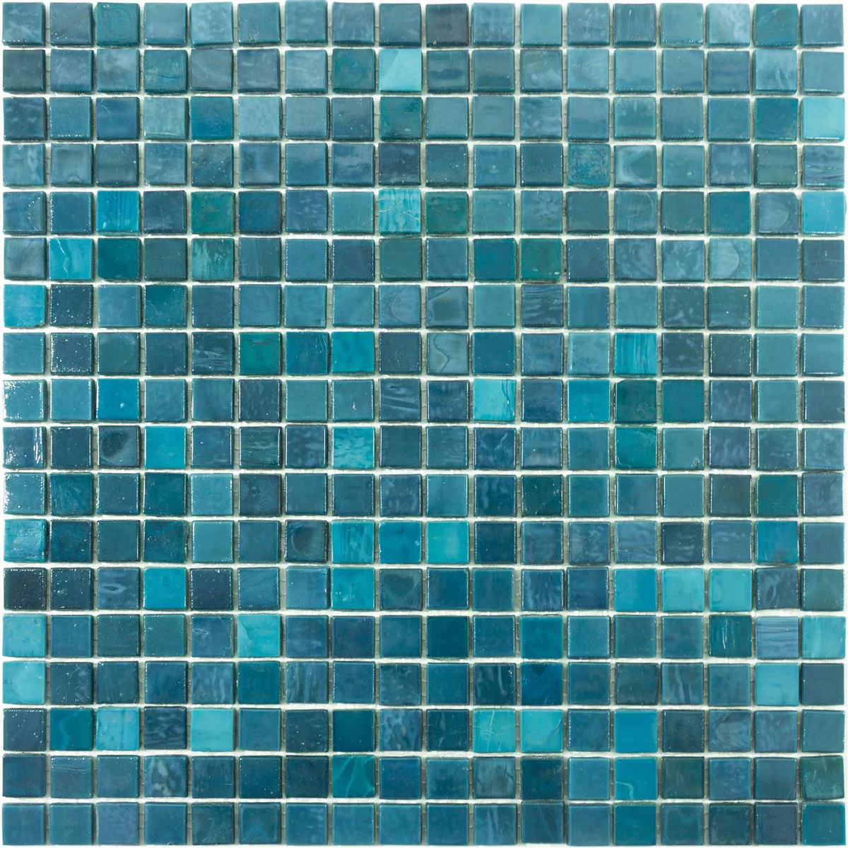 Uzorak Stakleni Mozaik Pločice New River Azur Plava Mix