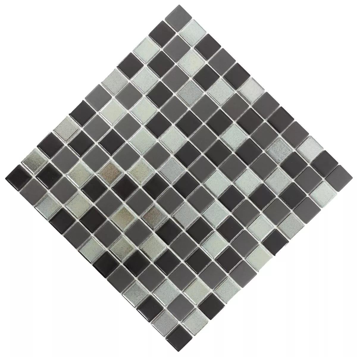 Keramika Mozaik Pločice Moonstone Crna Siva