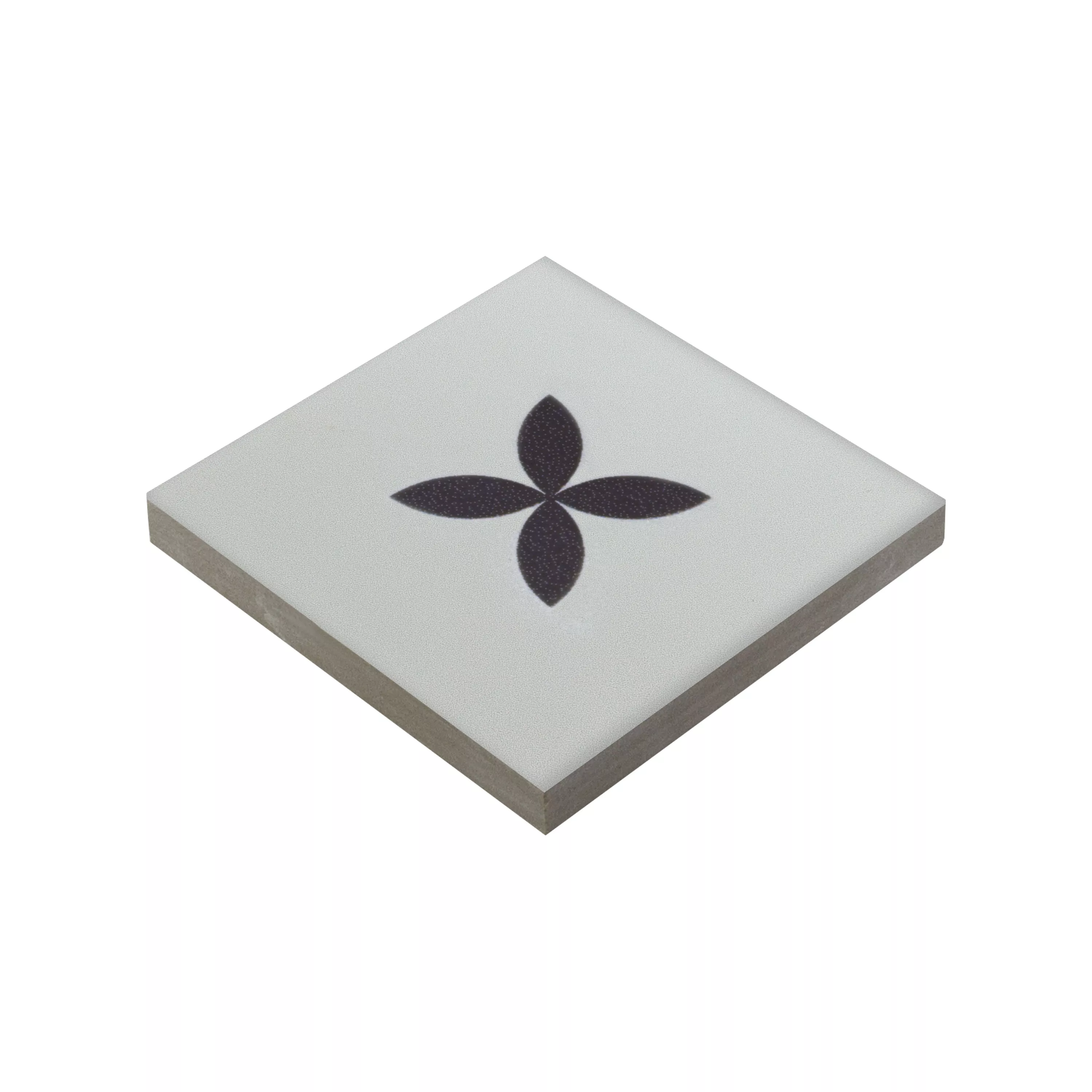 Gres Porculanske Pločice Pločice Genexia Crna Bijela Decor 4 Element Mozaika  4,6x4,6cm Gres Porculanske Pločice Pločice Genexia Crna Bijela Decor 4 Element Mozaika  4,6x4,6cm