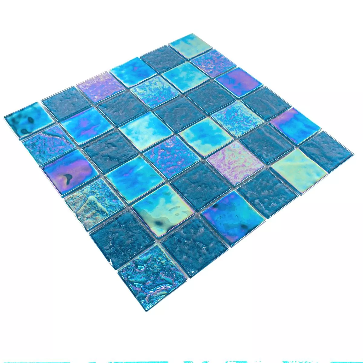 Stakleni Mozaik Pločice Efekt Sedefa Carlos Plava 48