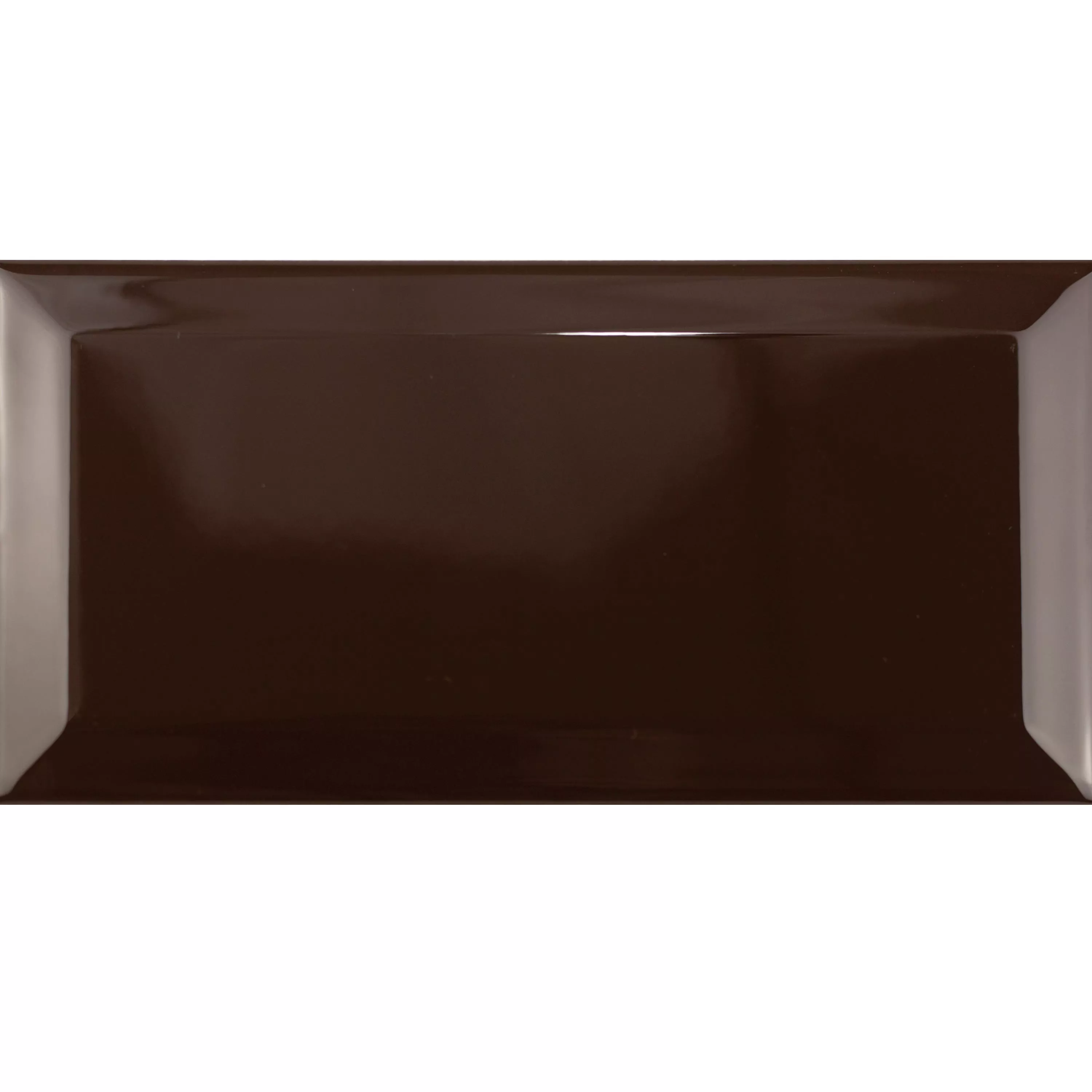 Metro Zidne Pločice Brussel Faceta 10x20x0,7cm Chocolate