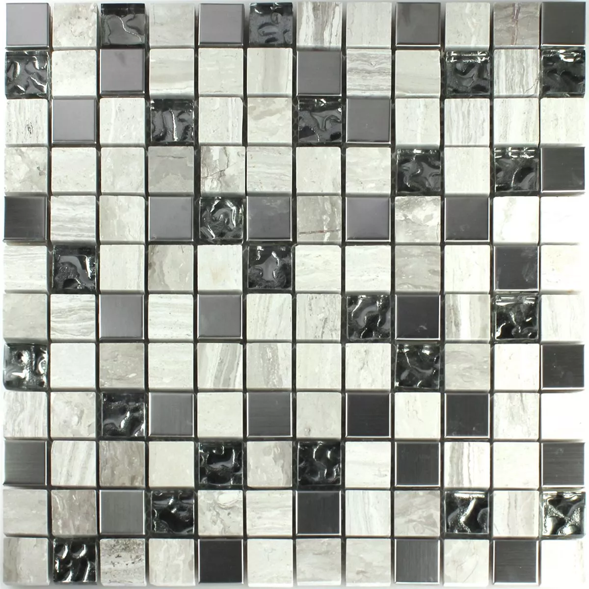 Uzorak Mozaik Pločice Staklo Pješčenjak Čelik Siva