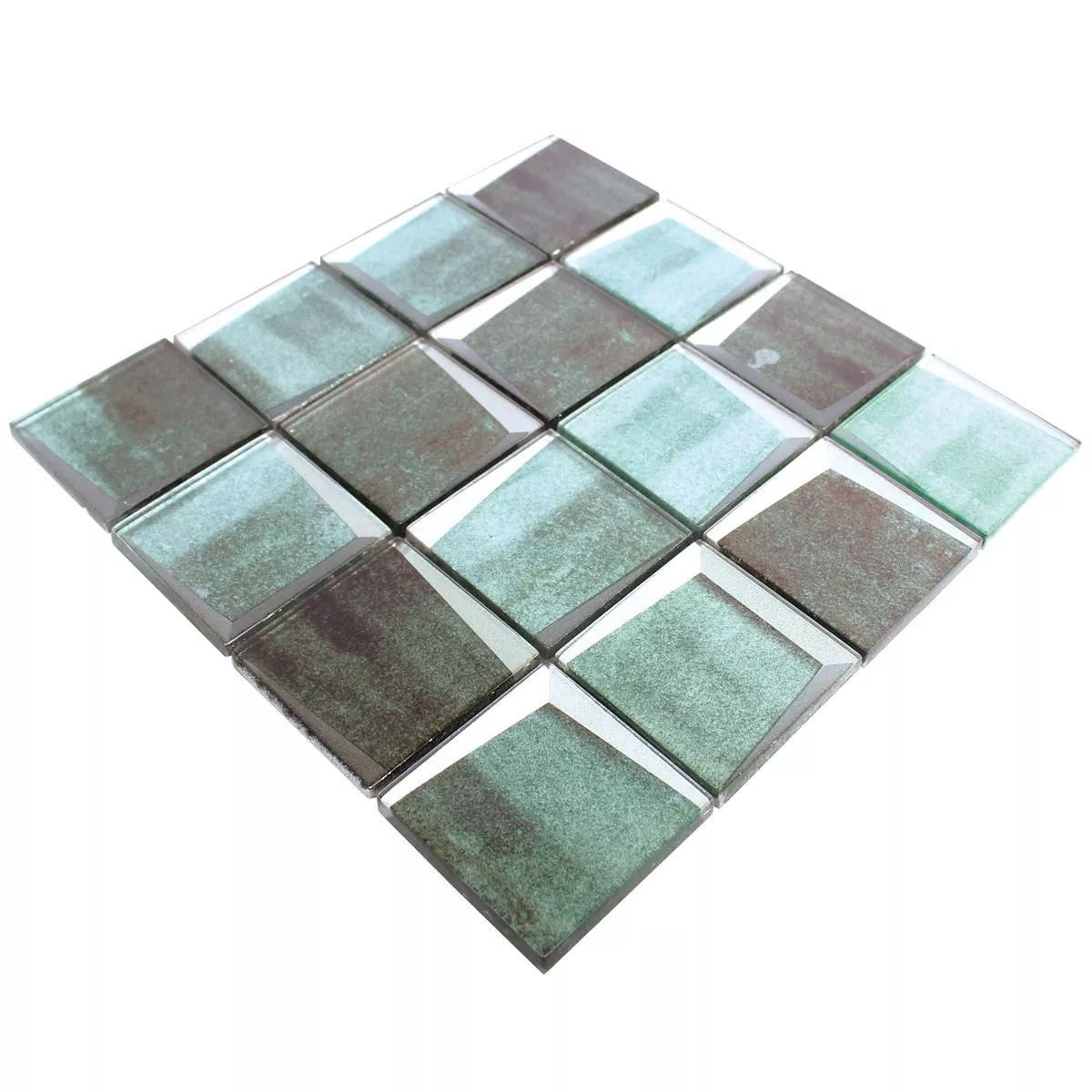 Stakleni Mozaik 3D Izgled, Imitacija Leonora Zelena