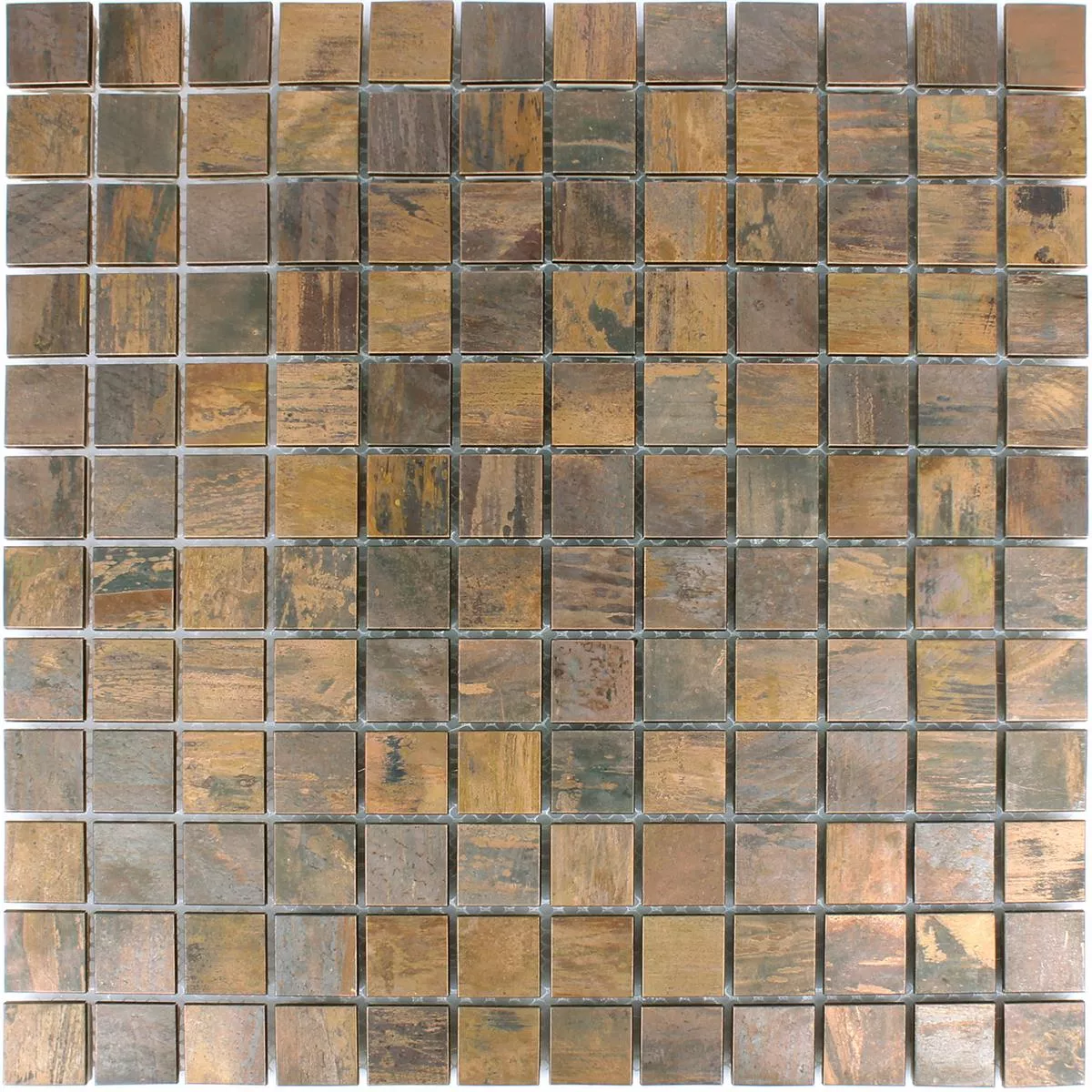 Uzorak Metal Bakar Mozaik Pločice Myron Kvadrat