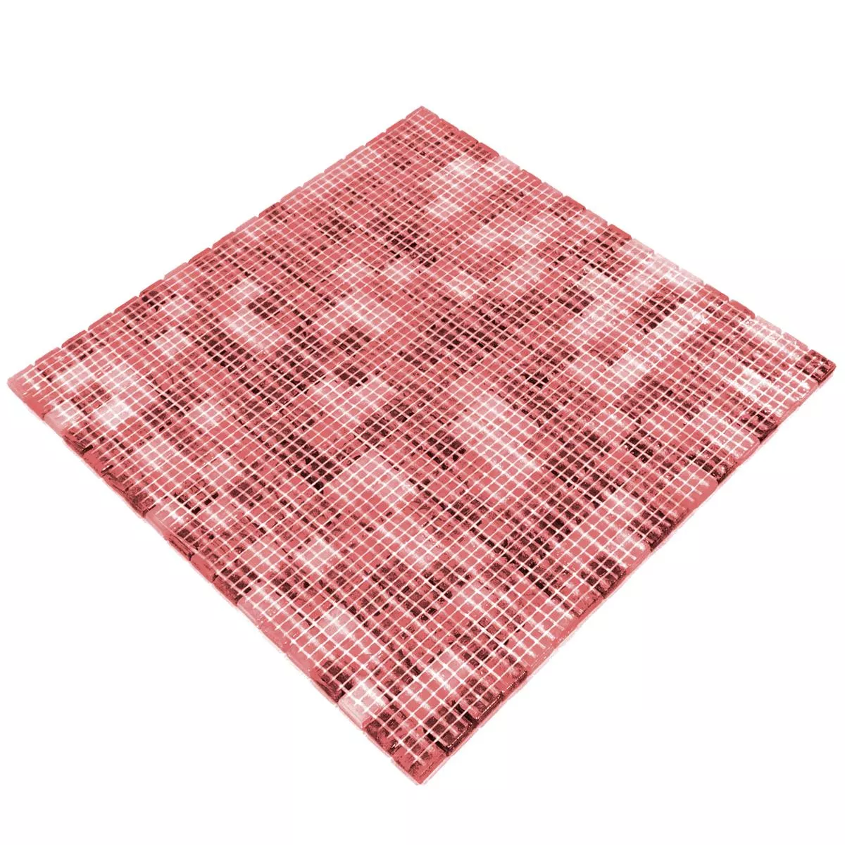 Stakleni Mozaik Pločice Salsa Crvena Crna