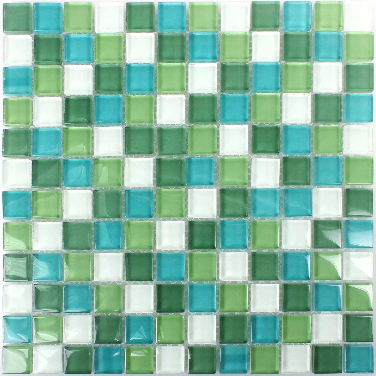 Mozaik Pločice Staklo Palmas Zelena Bijela