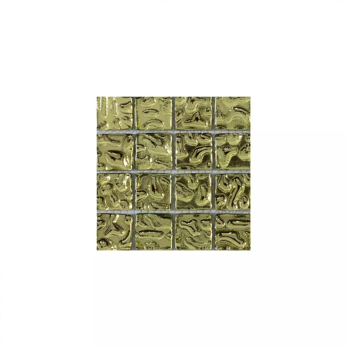 Uzorak Stakleni Mozaik Pločice Aquatic Zlatna